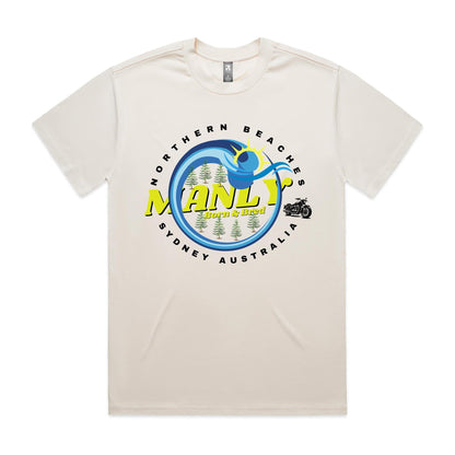 Lost Manly custom logo The Manly Barry Born & Bred edition - AS Colour Heavy Tee - Lost Manly Shop