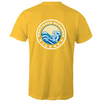 Bondi Born n Bred / Bilgola custom logos printed on AS Colour Staple - Mens T-Shirt 