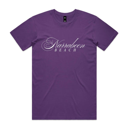 AS Colour Staple Tee Narrabeen Beach custom logo white font 
