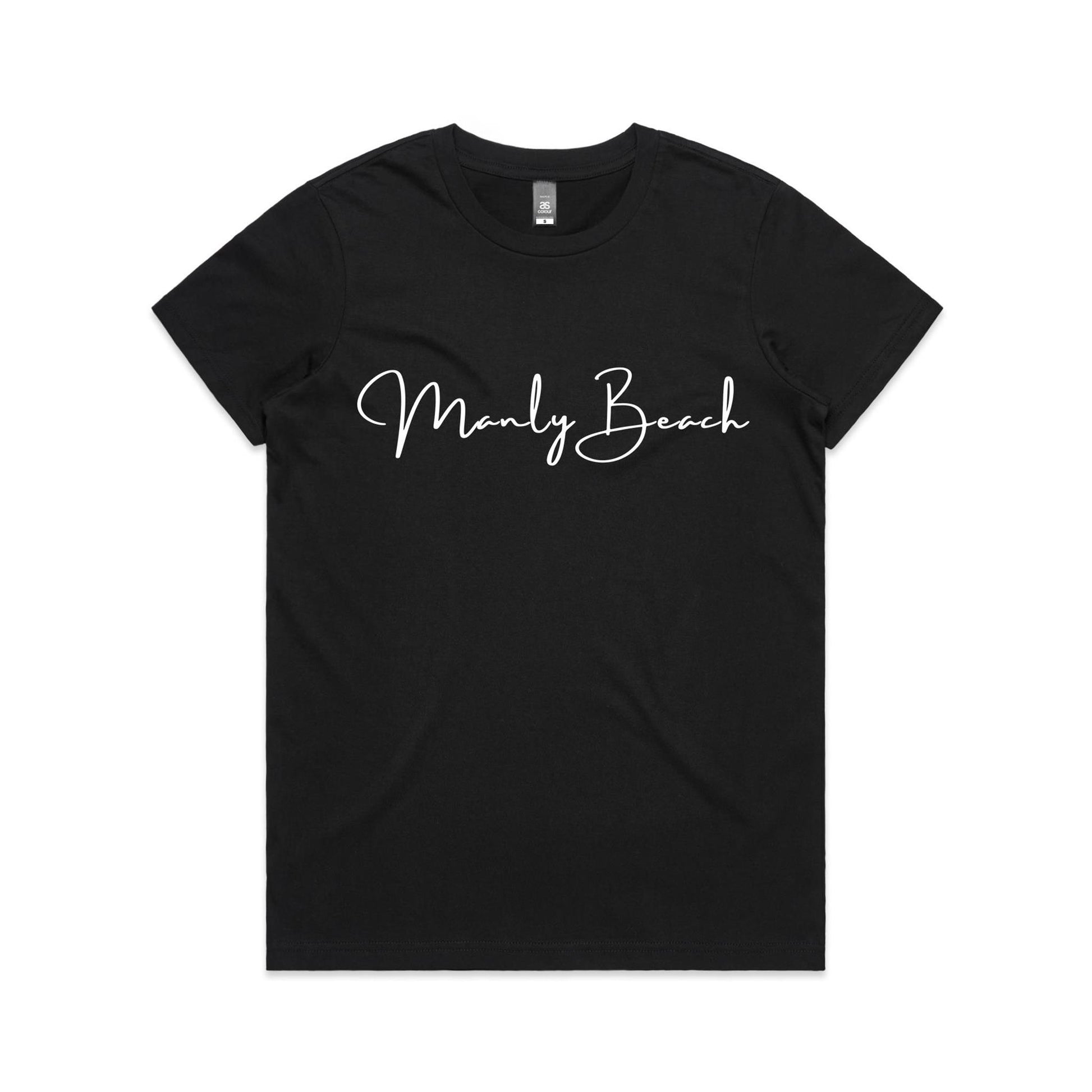 Lost Manly custom logo Manly Beach edition AS Colour Women's Maple Tee - Lost Manly Shop