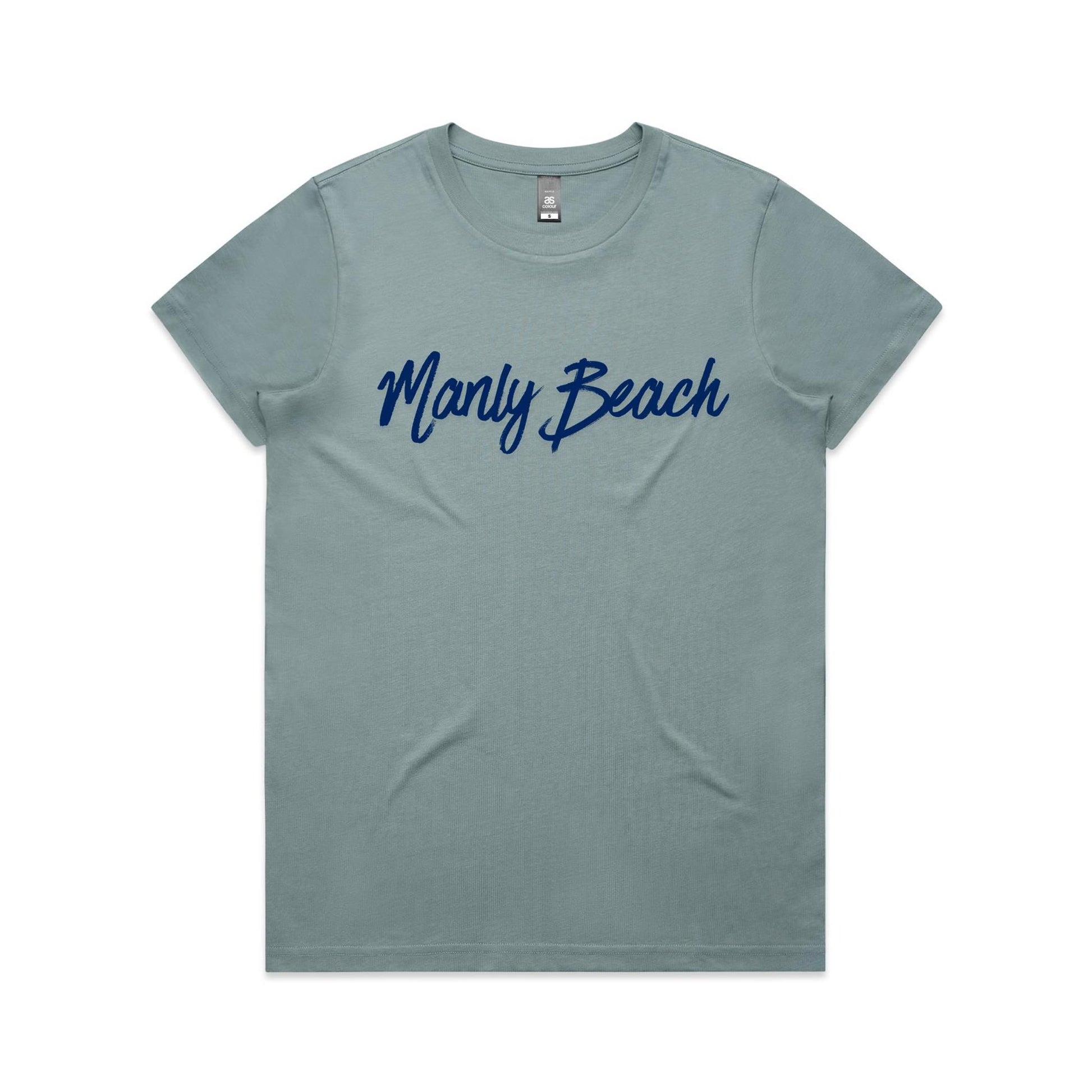 Lost Manly custom logo Manly Beach edition AS Colour Women's Maple Tee - Lost Manly Shop
