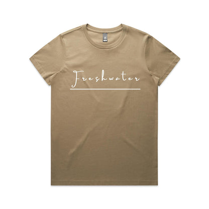 Lost Manly custom logo Freshwater edition AS Colour Women's Maple Tee - Lost Manly Shop