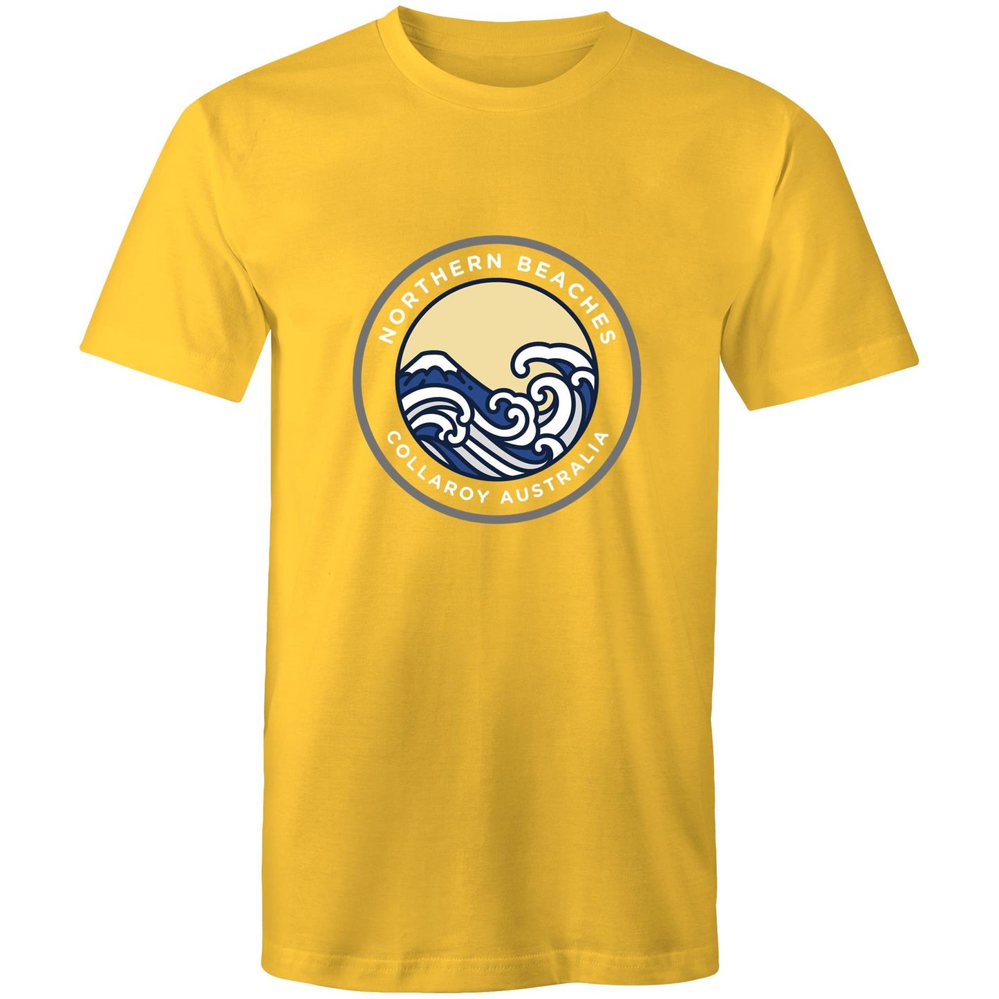 Mens Cotton T-Shirt Northern Beaches Collaroy logo - Lost Manly Shop
