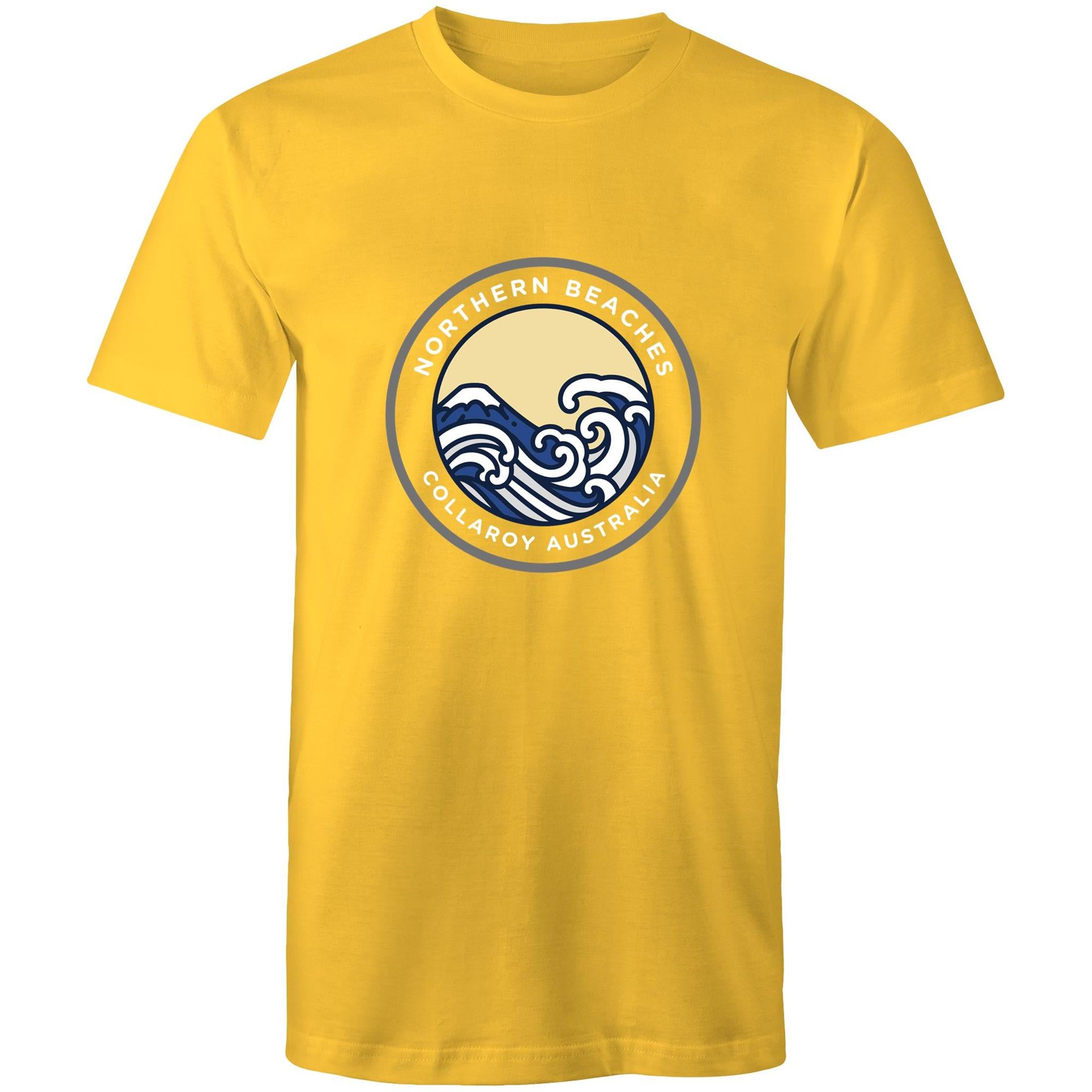 Mens Cotton T-Shirt Northern Beaches Collaroy logo - Lost Manly Shop