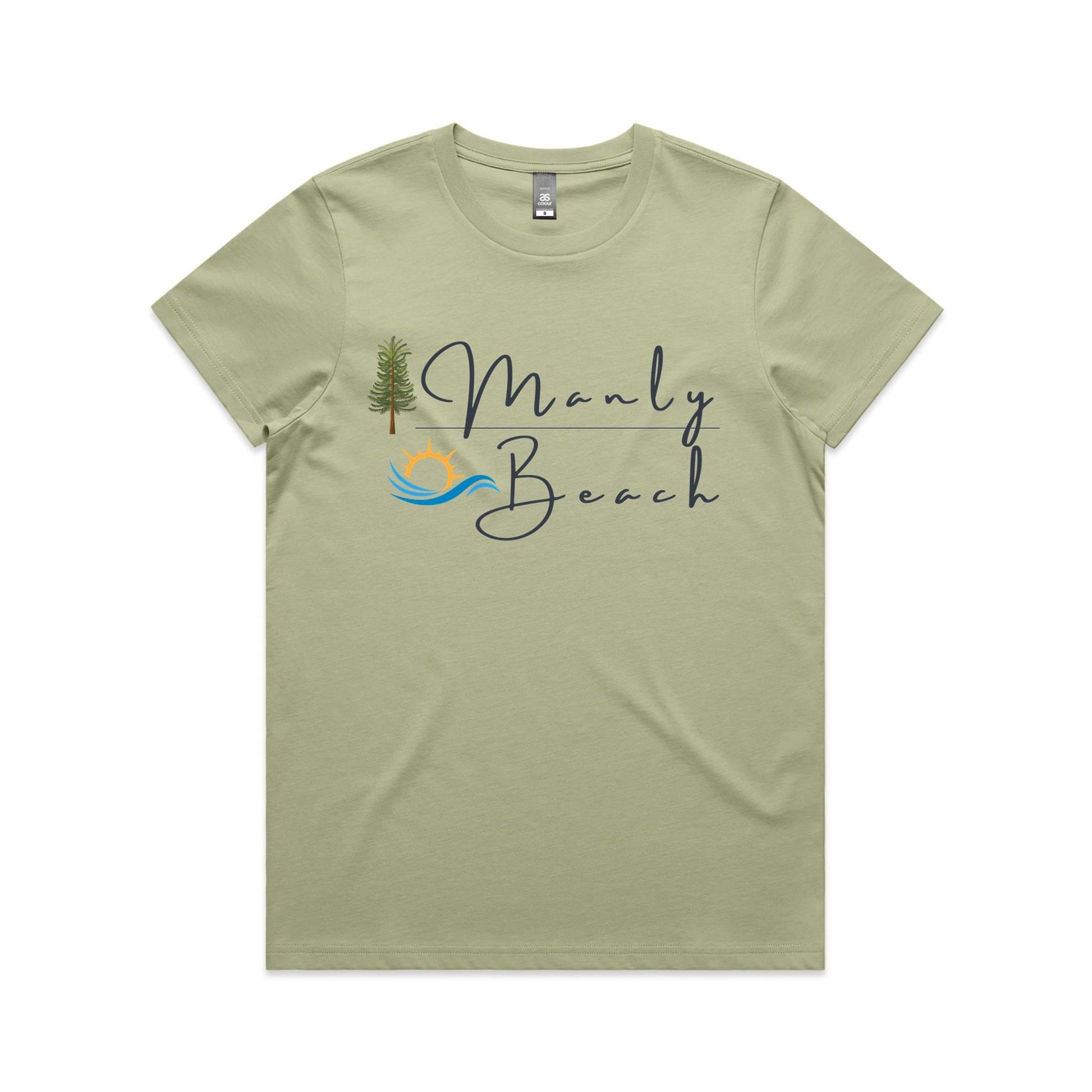 Lost Manly Custom Manly Beach Logo Limited Edition AS Colour Women's Maple Tee - Lost Manly Shop