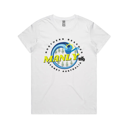 Lost Manly Custom Logo Manly Edition AS Colour Women's Maple Tee - Lost Manly Shop