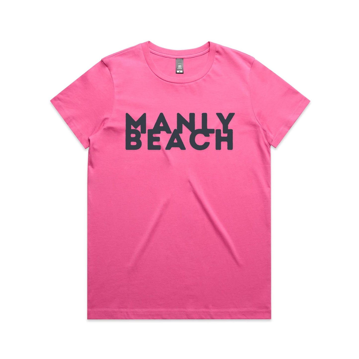 Lost Manly Custom Logo Manly Beach Edition AS Colour Women's Maple Tee. - Lost Manly Shop