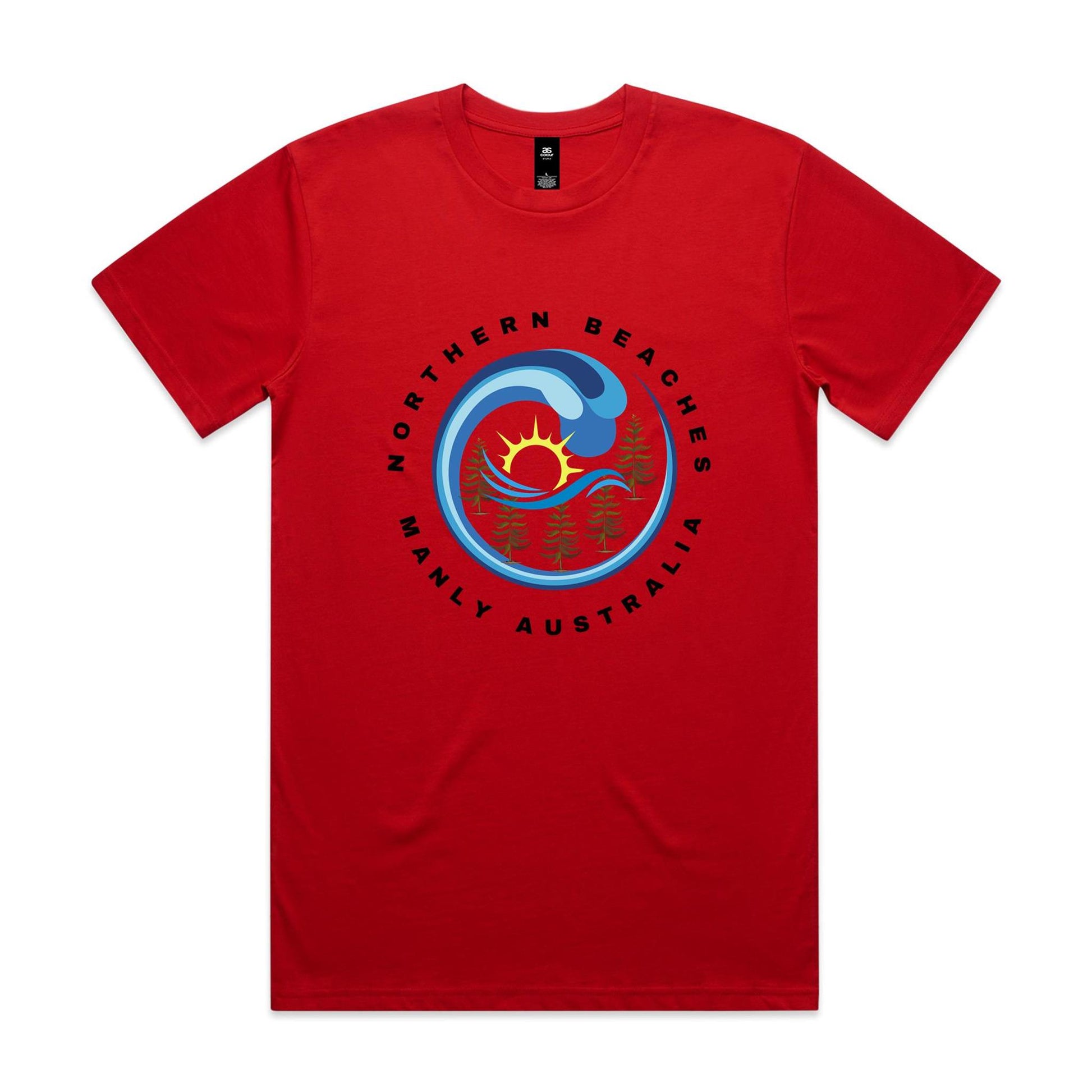 Lost Manly custom logo edition Manly AS Colour Staple Tee - Lost Manly Shop