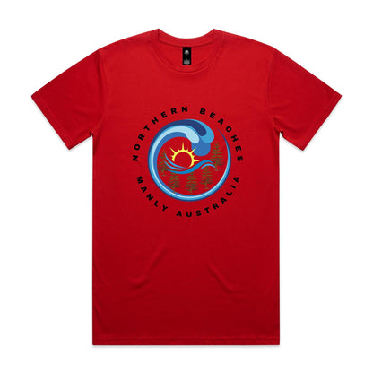 Lost Manly custom logo edition Manly AS Colour Staple Tee - Lost Manly Shop