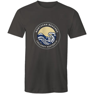 Mens Cotton T-Shirt Northern Beaches Collaroy logo - Lost Manly Shop