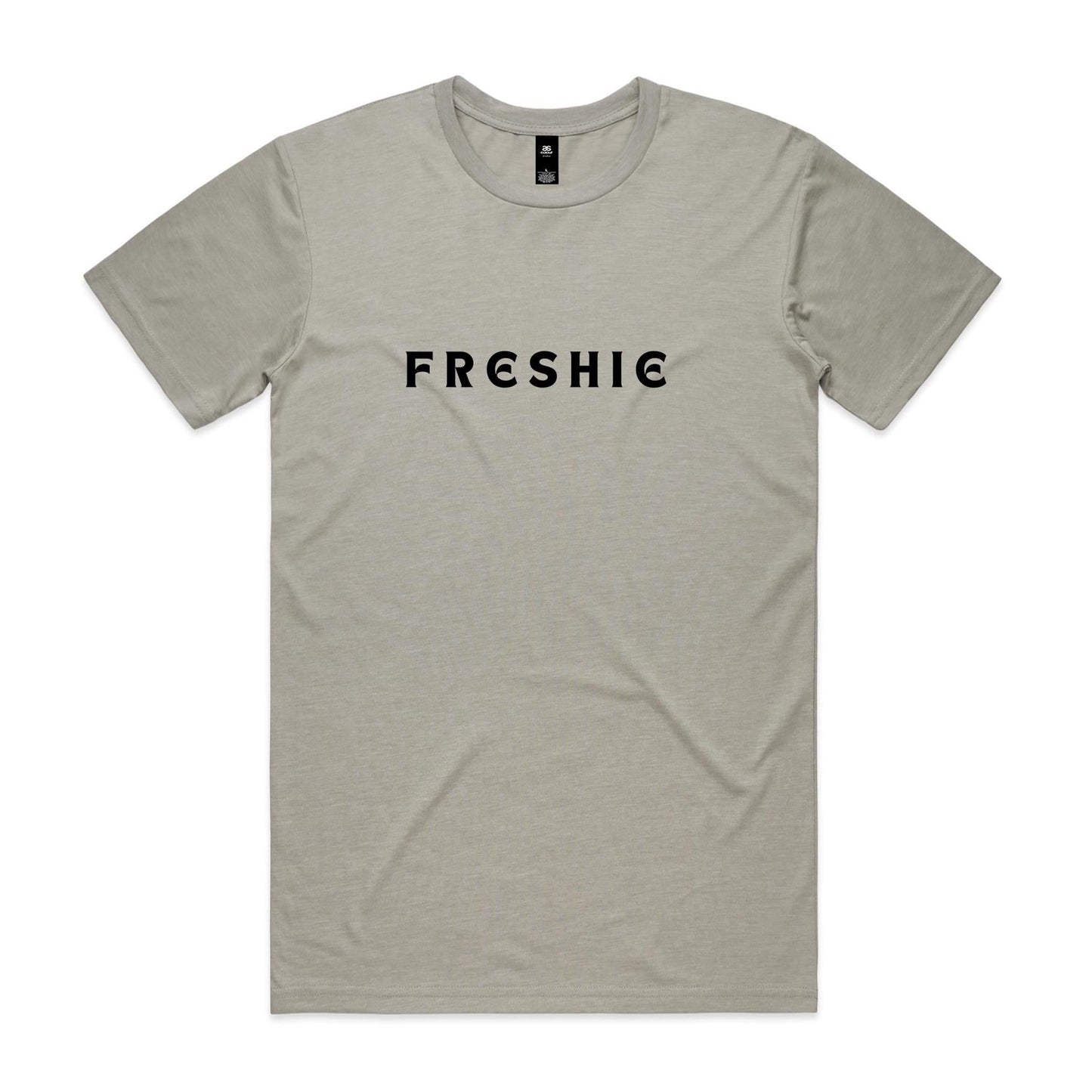 AS Colour Staple Tee Freshie custom logo black font 