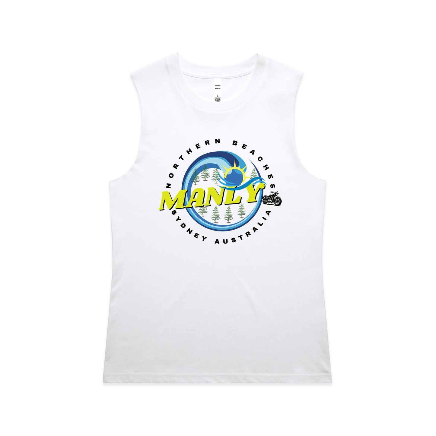 Lost Manly custom logo The Manly Barry AS Colour Women's Maple Tank - Lost Manly Shop