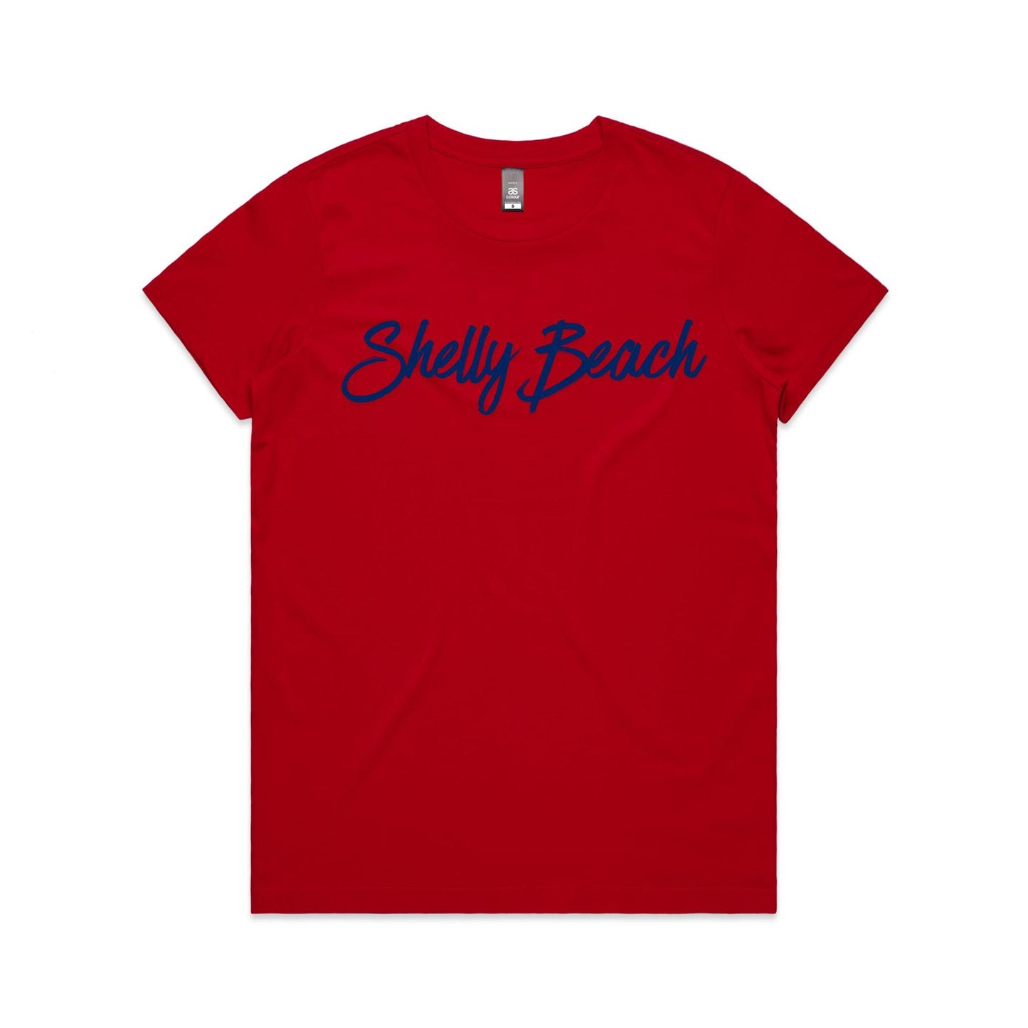 Lost Manly Custom Shelly Beach Logo Edition AS Colour Women's Maple Tee - Lost Manly Shop