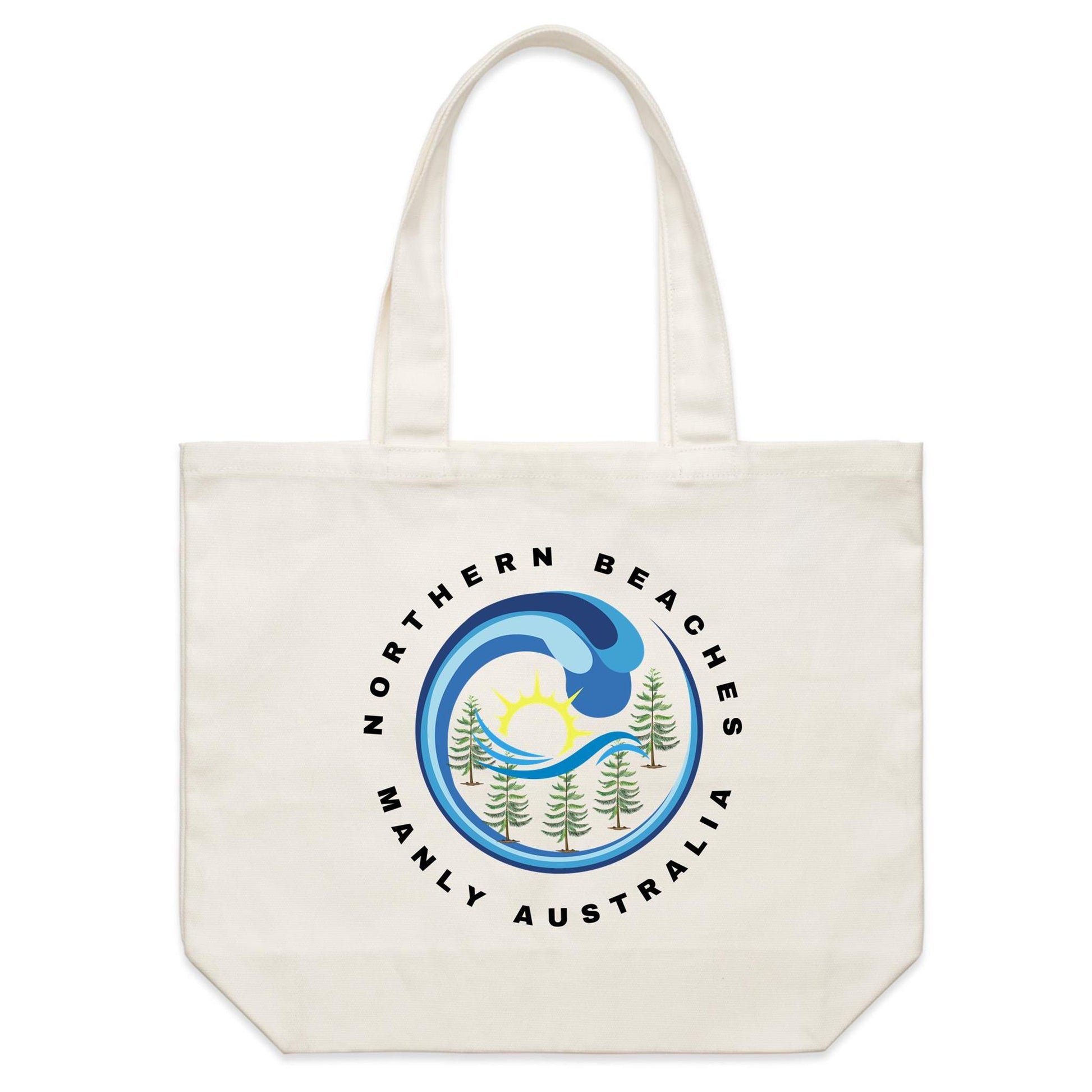 Lost Manly custom logo Manly Australia edition AS Colour - Shoulder Canvas Tote Bag - Lost Manly Shop