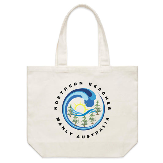 Lost Manly custom logo Manly Australia edition AS Colour - Shoulder Canvas Tote Bag - Lost Manly Shop