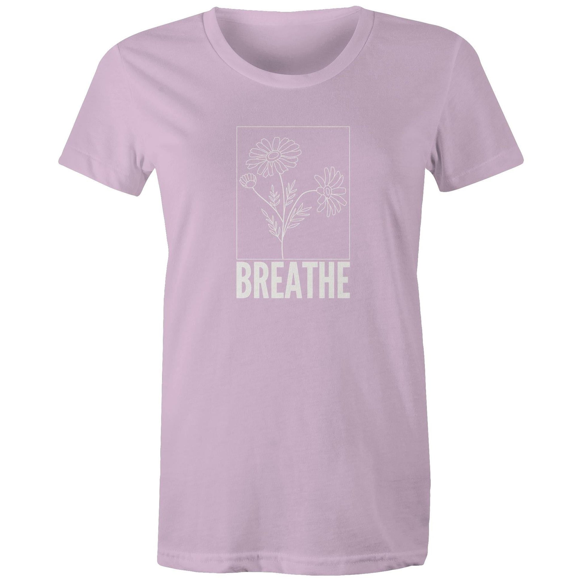 Women's Maple Tee Breathe Logo Print 