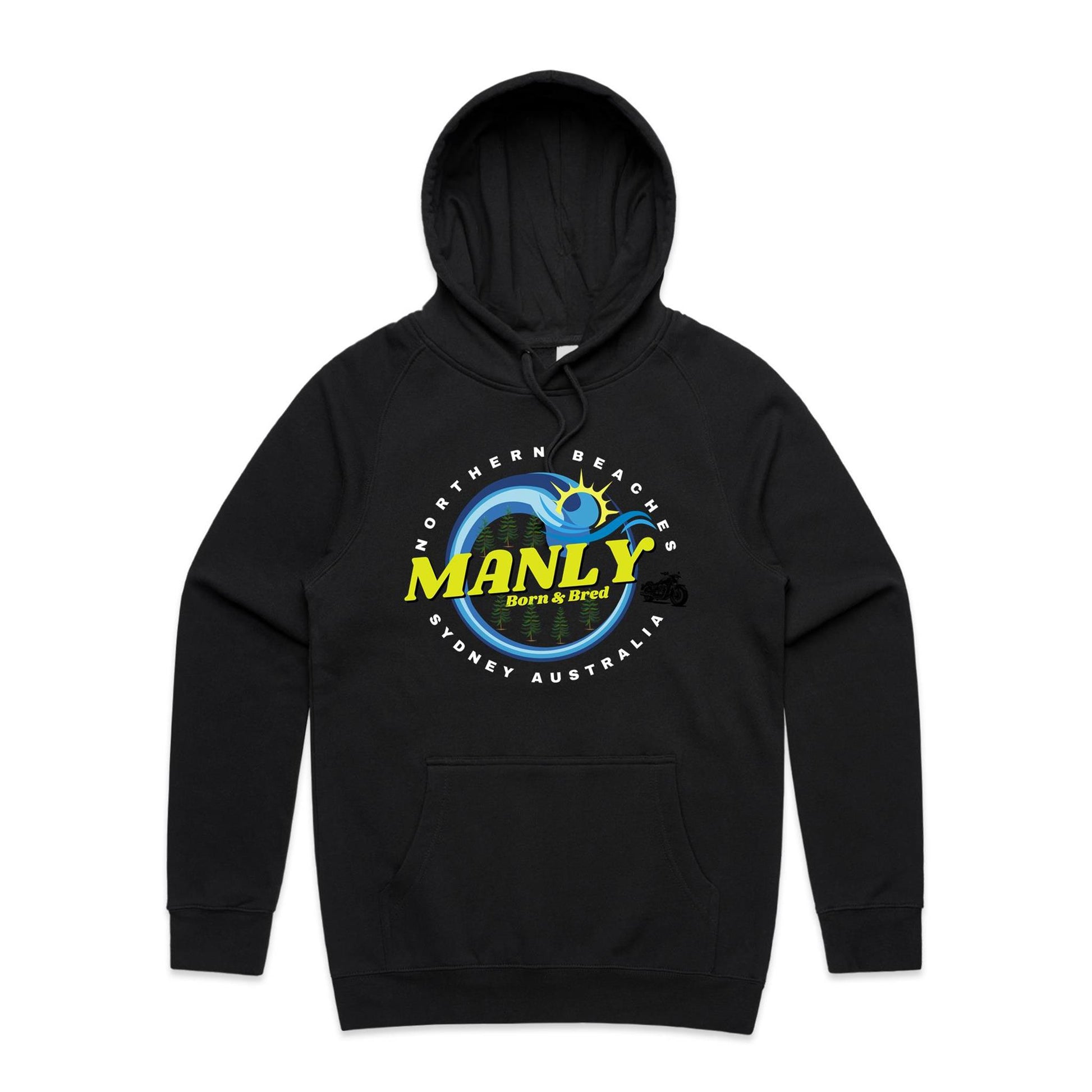 Lost Manly custom logo The Manly Barry Born & Bred edition AS Colour - Supply Hood - Lost Manly Shop