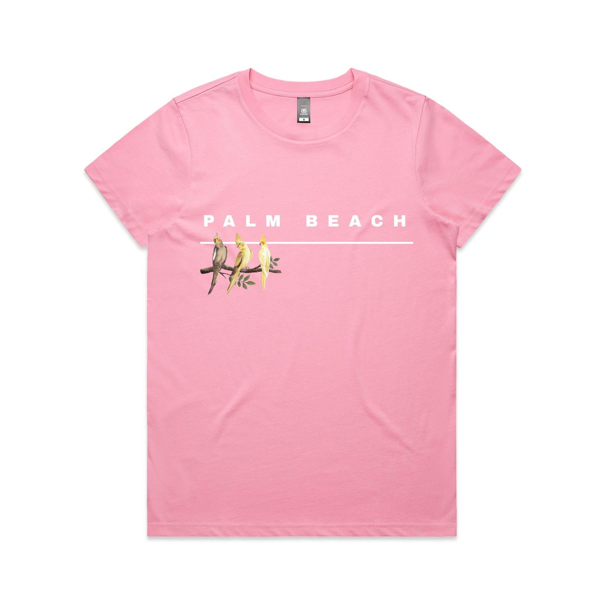 Lost Manly custom logo Palm Beach edition AS Colour Women's Maple Tee - Lost Manly Shop