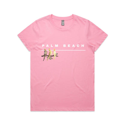 Lost Manly custom logo Palm Beach edition AS Colour Women's Maple Tee - Lost Manly Shop