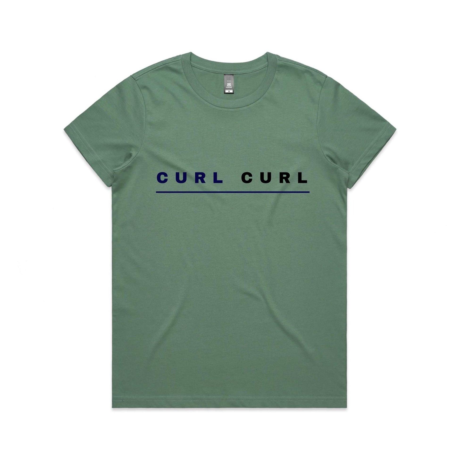 Lost Manly custom logo Curl Curl edition AS Colour Women's Maple Tee - Lost Manly Shop