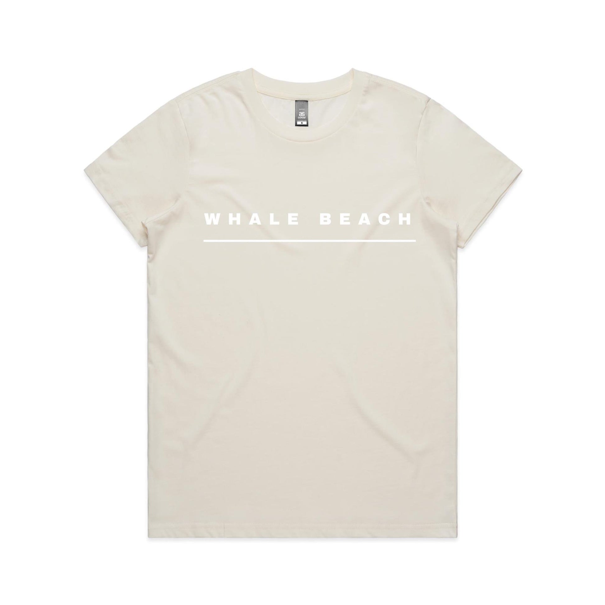 Lost Manly custom logo Whale Beach edition AS Colour Women's Maple Tee - Lost Manly Shop