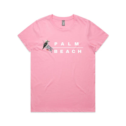 Lost Manly custom logo Palm Beach edition AS Colour Women's Maple Tee - Lost Manly Shop
