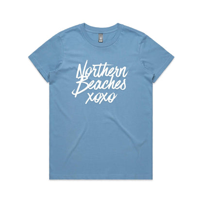 Lost Manly custom logo Northern Beaches xoxo edition AS Colour Women's Maple Tee - Lost Manly Shop