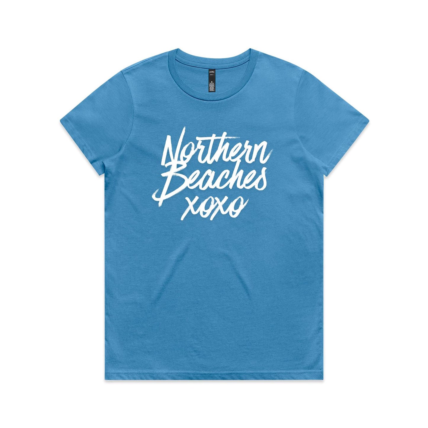 Lost Manly custom logo Northern Beaches xoxo edition AS Colour Women's Maple Tee - Lost Manly Shop