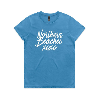 Lost Manly custom logo Northern Beaches xoxo edition AS Colour Women's Maple Tee - Lost Manly Shop