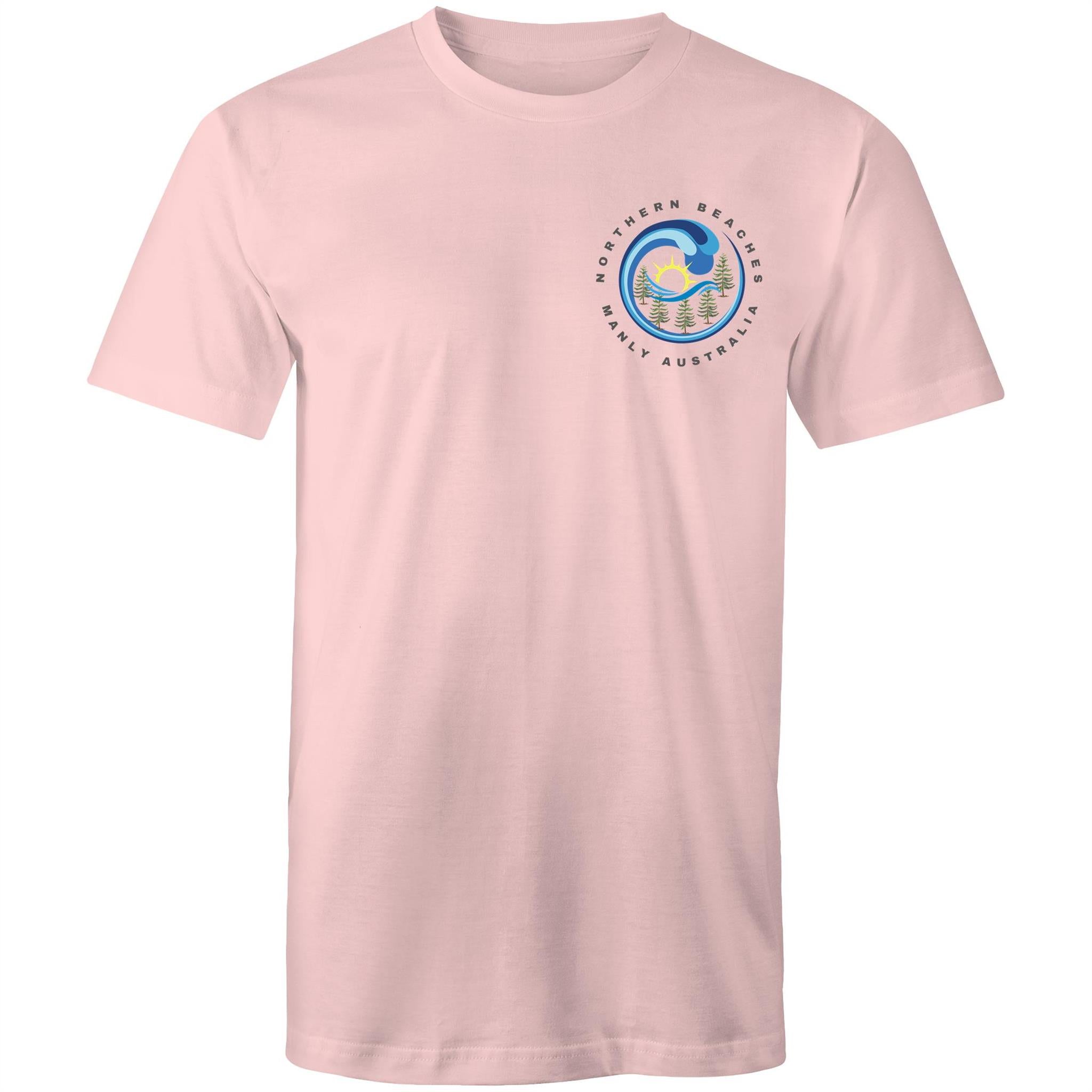 Northern Beaches Manly Australia front and back logo on AS Colour Staple Cotton Adult T-Shirt Ogo Merch