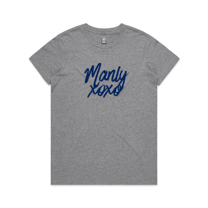 Lost Manly Manly xoxo Custom Logo Manly xoxo Edition AS Colour Women's Maple Tee