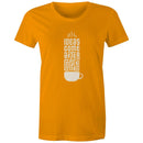 Women's Maple Tee Coffee Print 