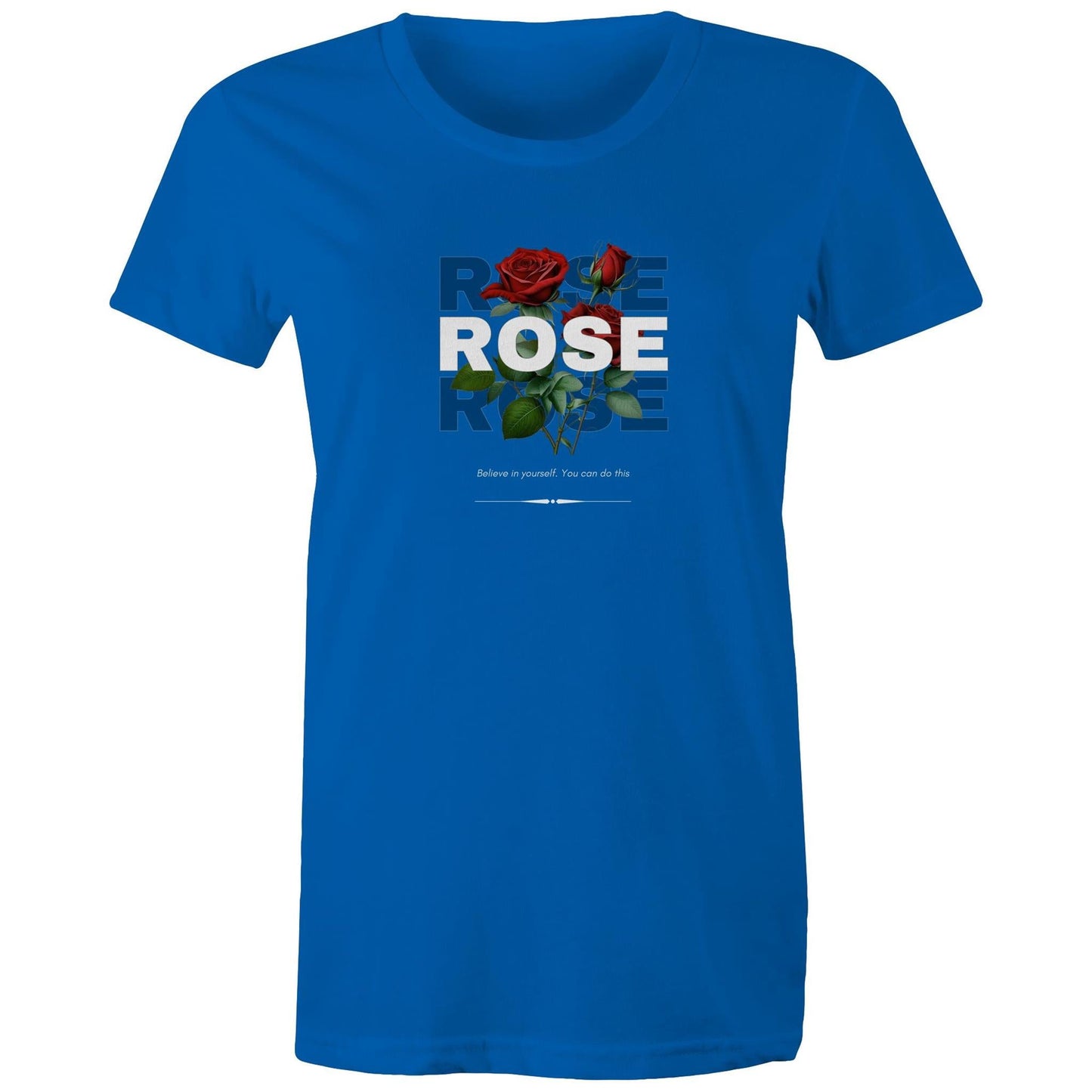 Women's Maple Tee Rose custom logo 