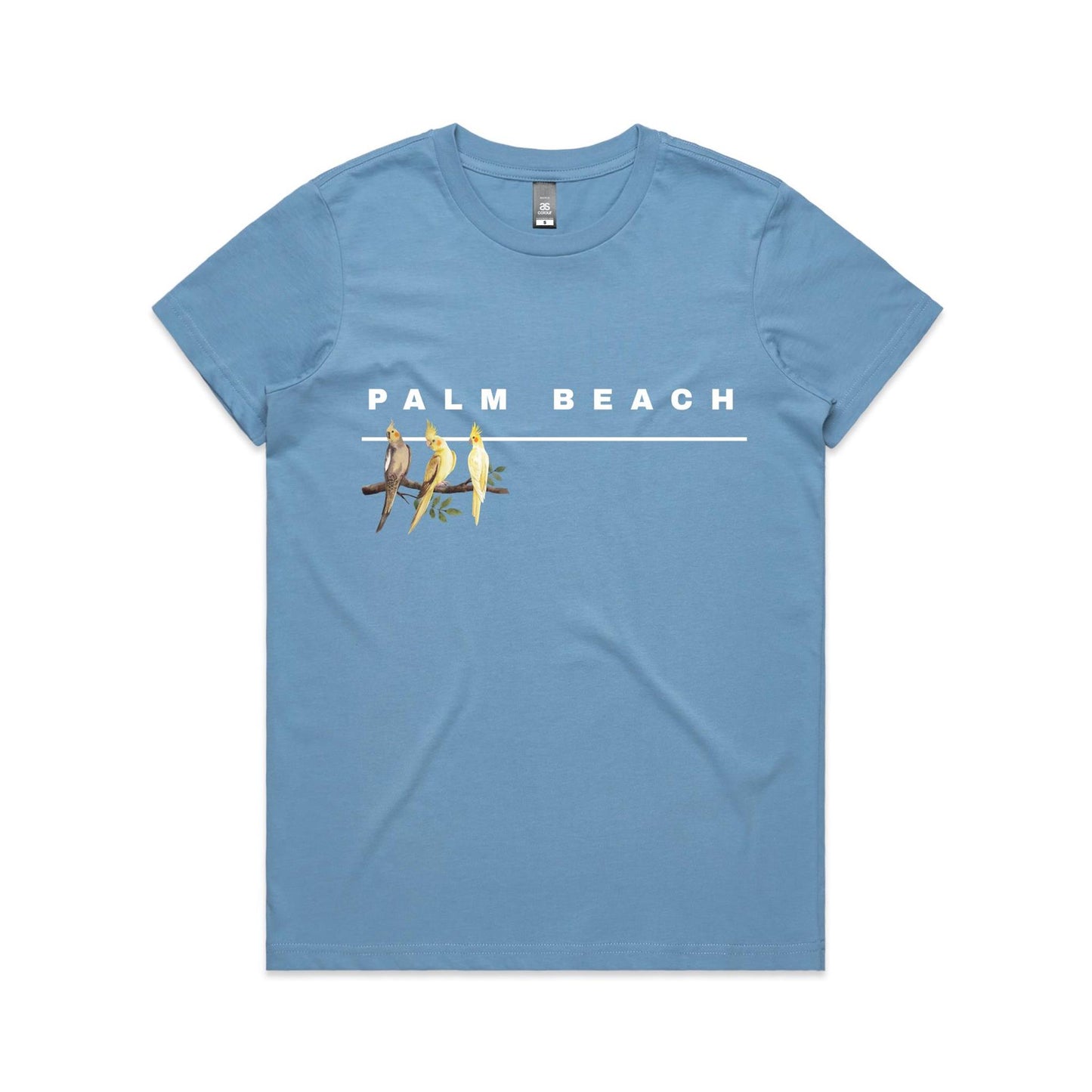 Lost Manly custom logo Palm Beach edition AS Colour Women's Maple Tee - Lost Manly Shop