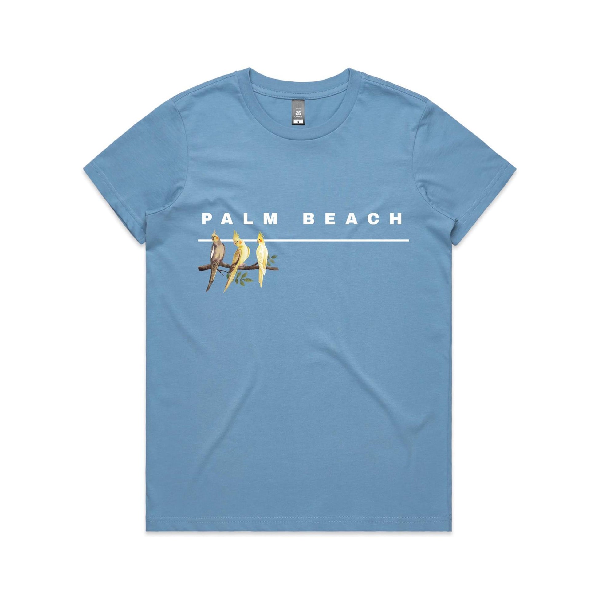 Lost Manly custom logo Palm Beach edition AS Colour Women's Maple Tee - Lost Manly Shop