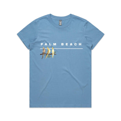 Lost Manly custom logo Palm Beach edition AS Colour Women's Maple Tee - Lost Manly Shop