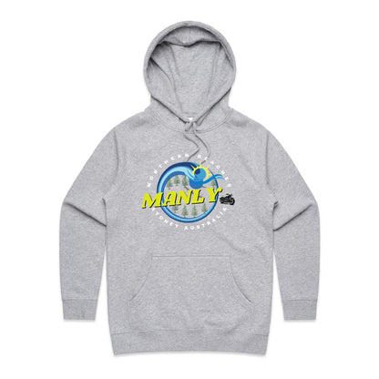 Lost Manly custom logo The Manly Barry AS Colour - Women's Supply Hood - Lost Manly Shop