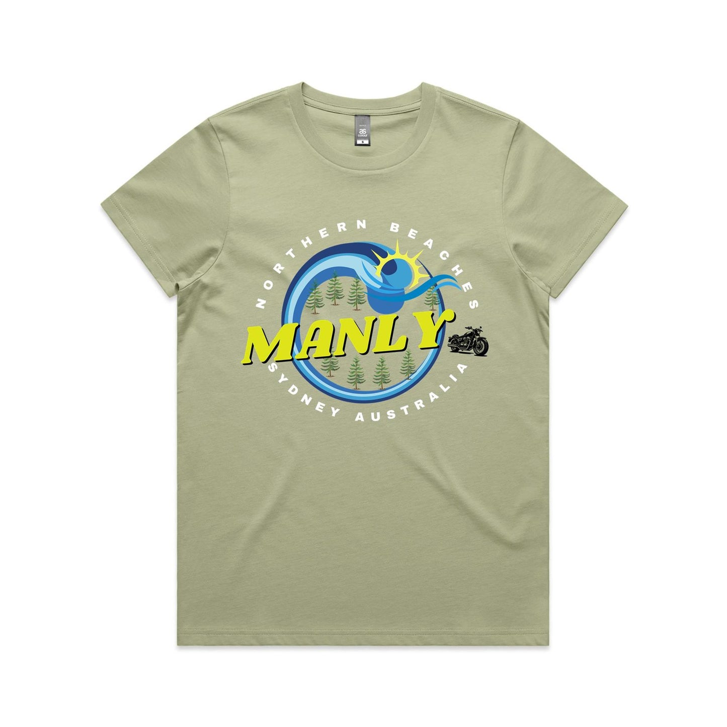 Lost Manly custom logo The Manly Barry AS Colour Women's Maple Tee - Lost Manly Shop