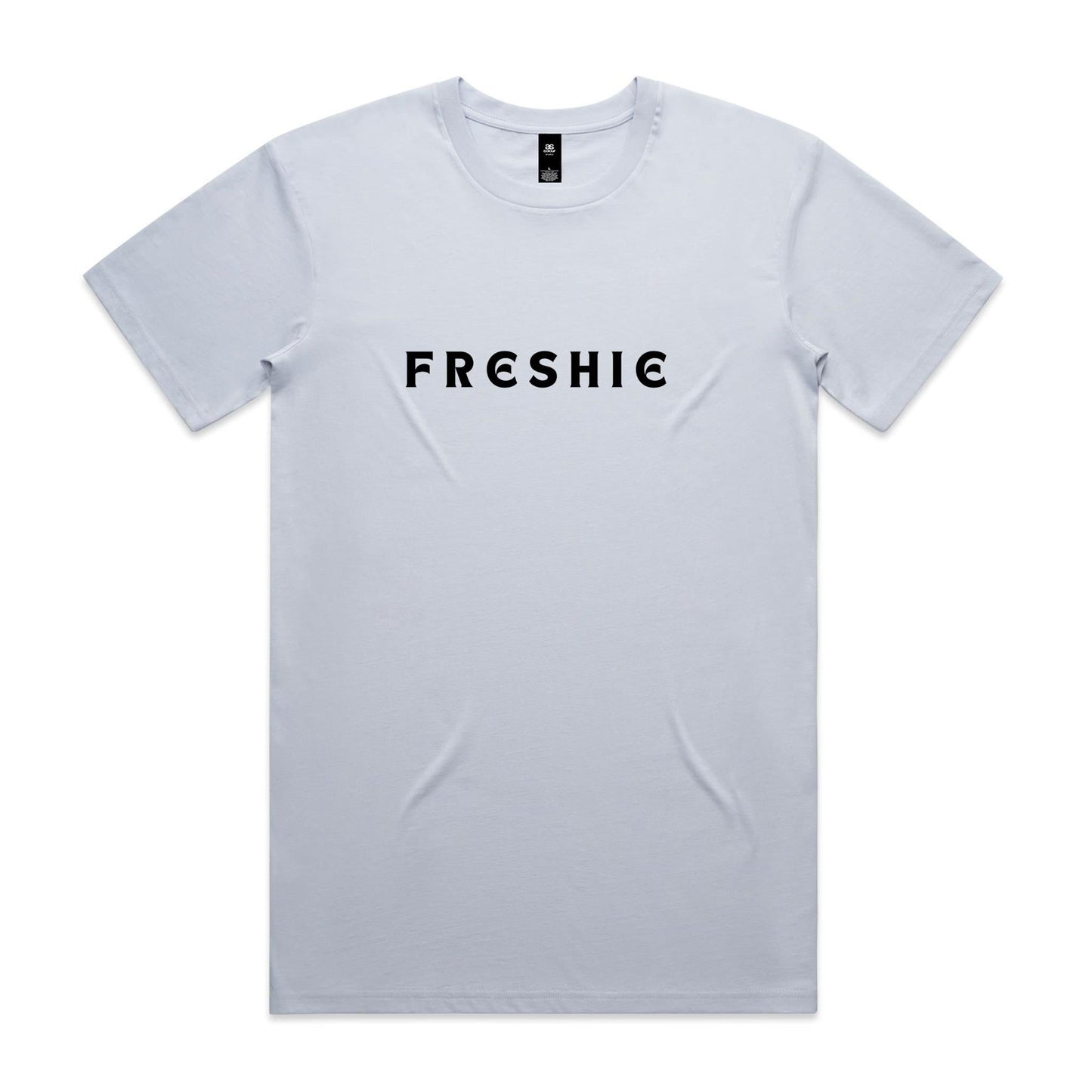 AS Colour Staple Tee Freshie custom logo black font 