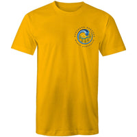 Northern Beaches Manly Australia small front grey font logo on AS Colour Cotton T-Shirt Ogo Merch
