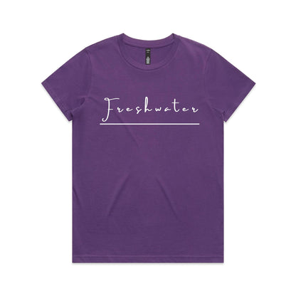 Lost Manly Custom Freshwater Beach Logo Edition AS Colour Women's Maple Tee - Lost Manly Shop