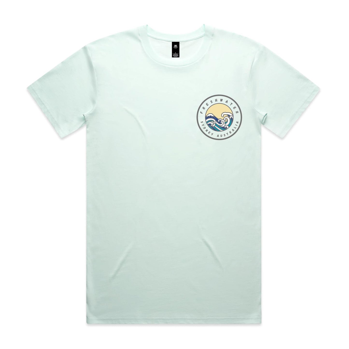 Freshwater Sydney Australia custom double logo collection Comfy Cotton Tee - Lost Manly Shop