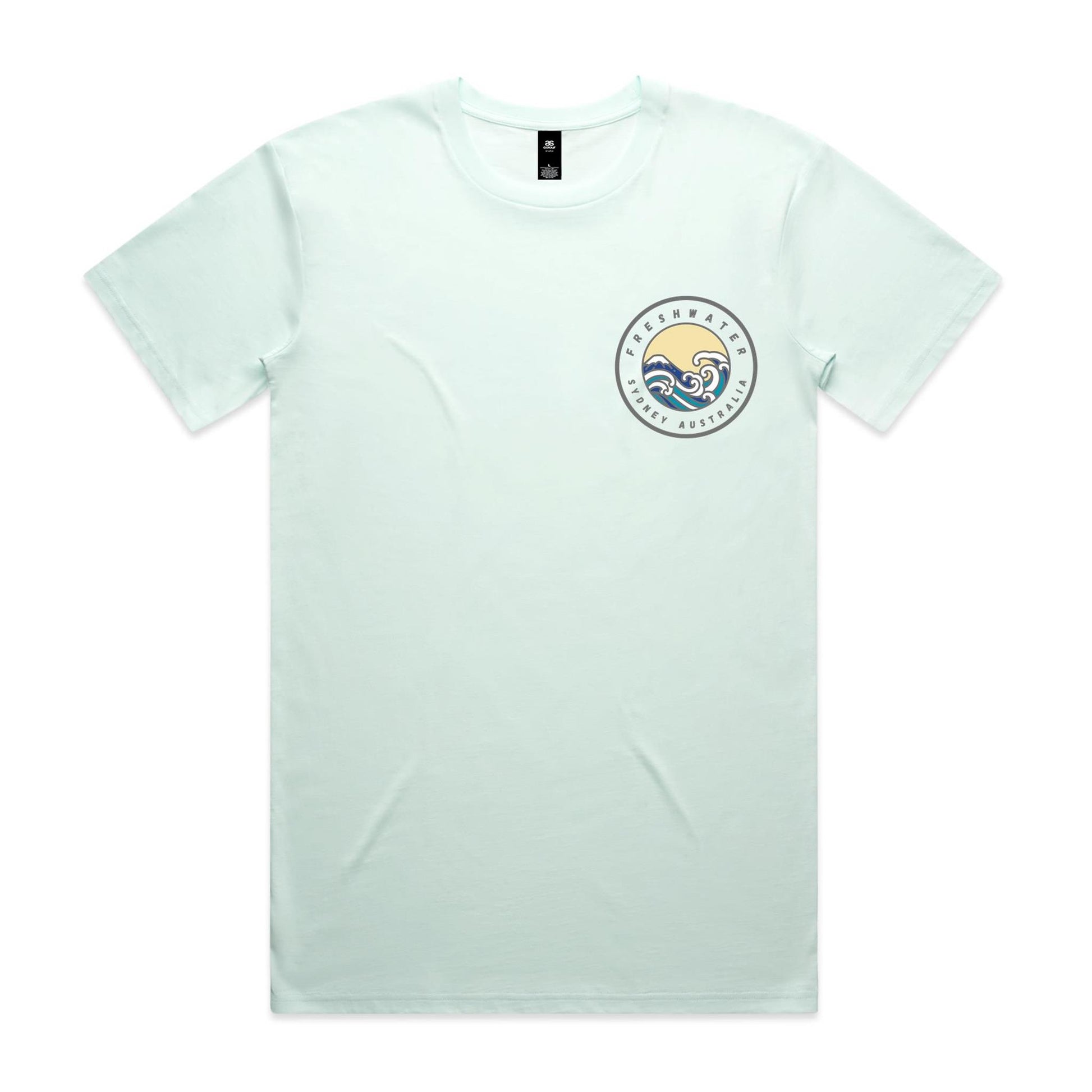 Freshwater Sydney Australia custom double logo collection Comfy Cotton Tee - Lost Manly Shop