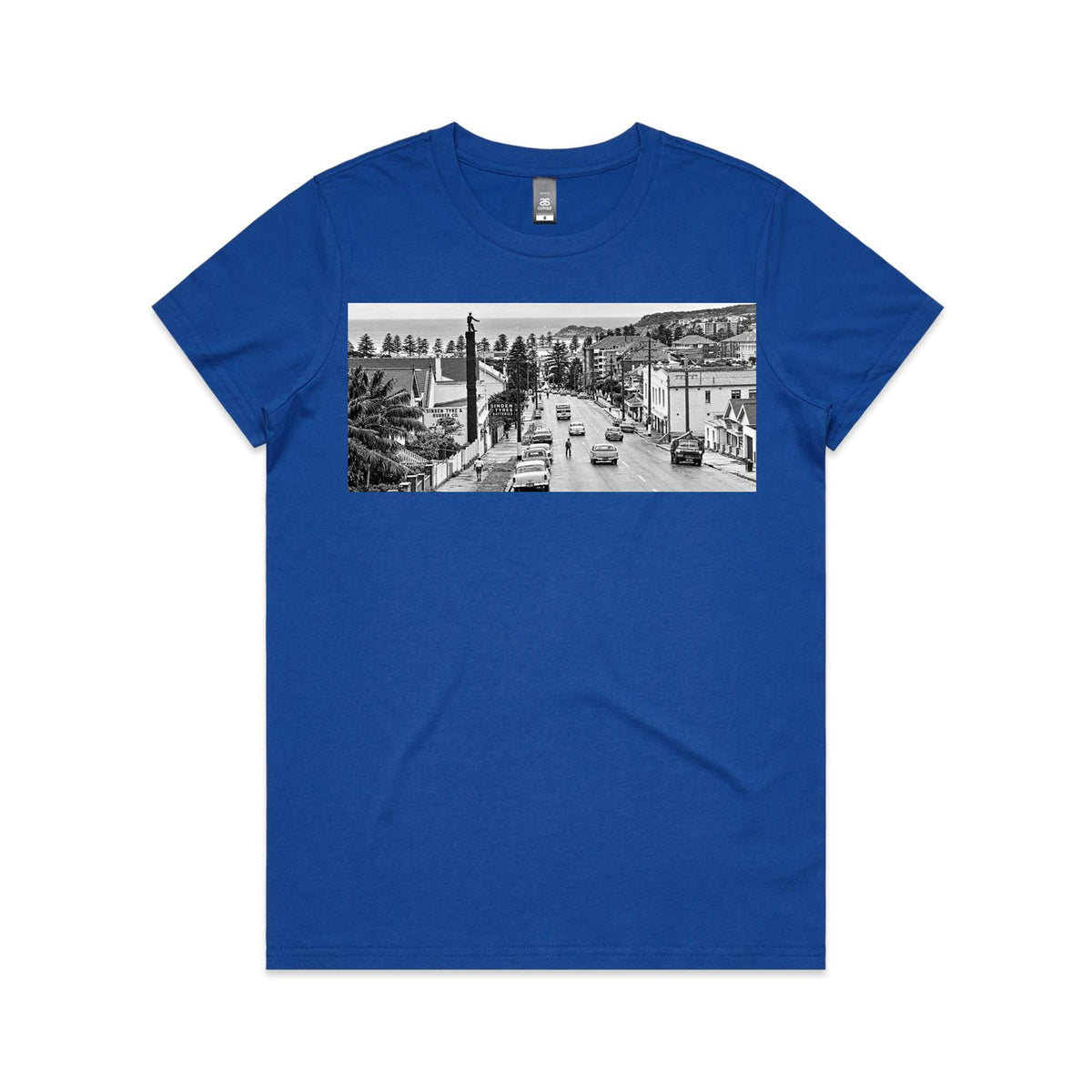 Vintage Manly Tyre Man Women’s Cotton T-Shirt – Sydney Road