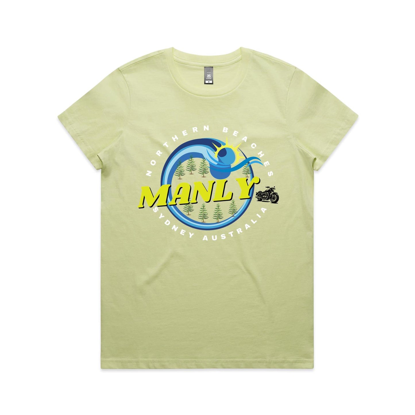 Lost Manly custom logo The Manly Barry AS Colour Women's Maple Tee - Lost Manly Shop