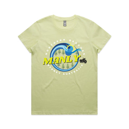 Lost Manly custom logo The Manly Barry AS Colour Women's Maple Tee - Lost Manly Shop
