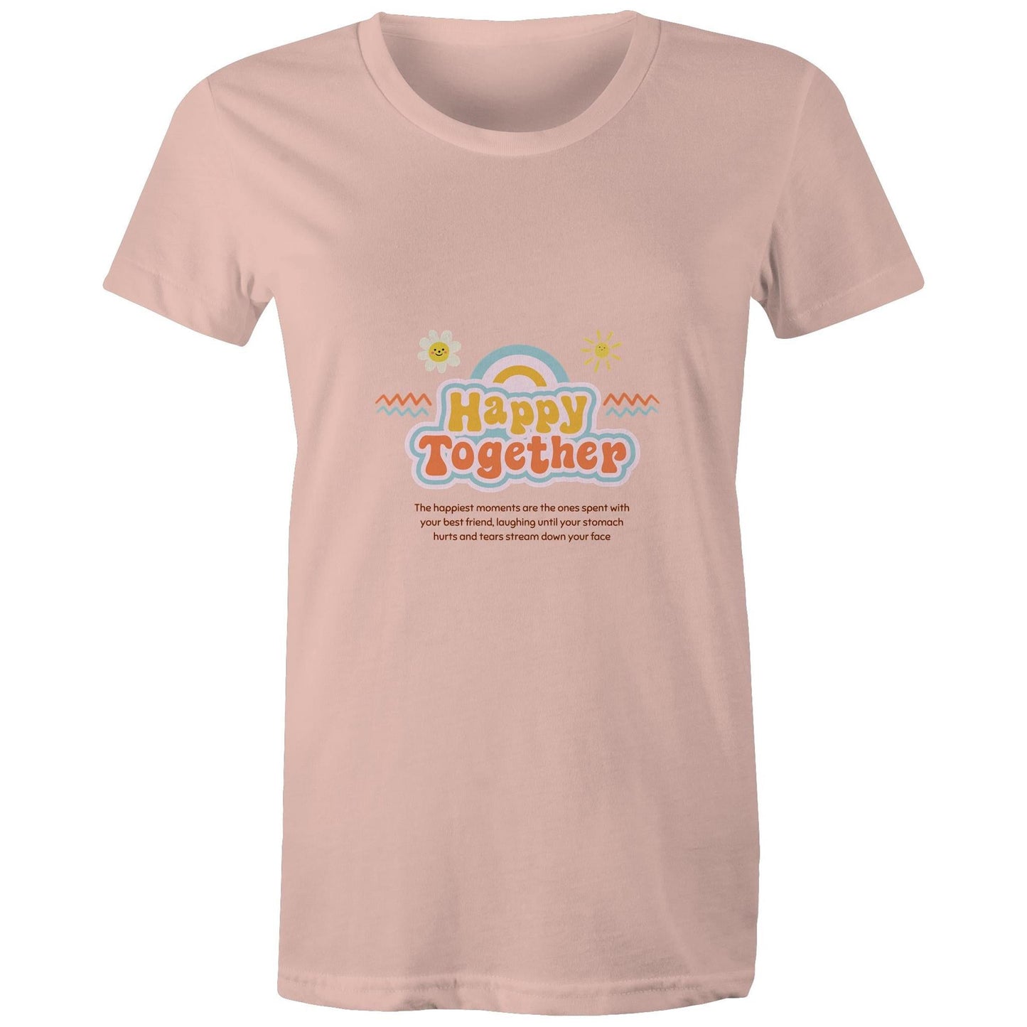 Maple Tee Happy Together Logo Print 