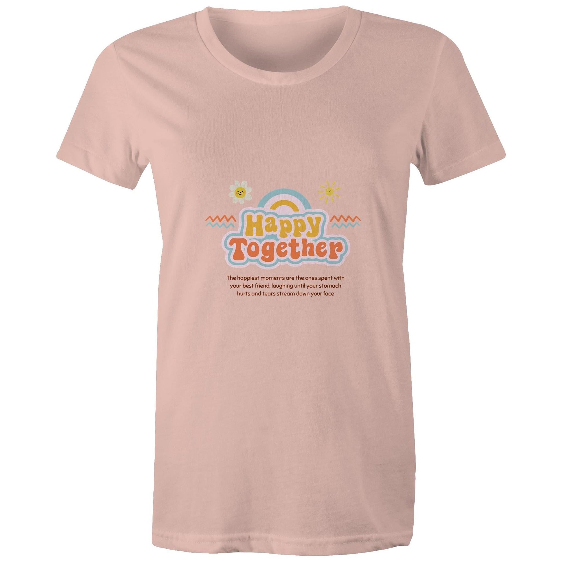 Maple Tee Happy Together Logo Print 