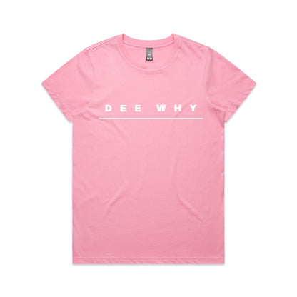 Lost Manly custom logo Dee Why edition AS Colour Women's Maple Tee - Lost Manly Shop