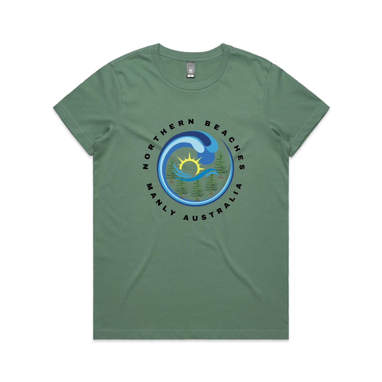 Lost Manly custom logo Manly AS Colour Women's Maple Tee - Lost Manly Shop